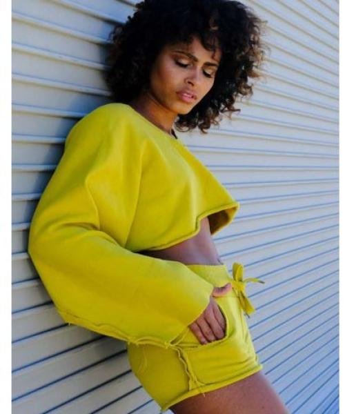 CROP KIMONO SWEAT SHIRT AKE 9008
